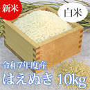 【新米】七色舟-山形県産はえぬき(白米精米)　10kg